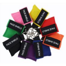 Face Shield With Valve In Keyring Pouch (Purple)