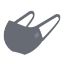 Reusable Face Mask (Pulsar) With Ear Loops (Ash Grey Bamboo) x 1